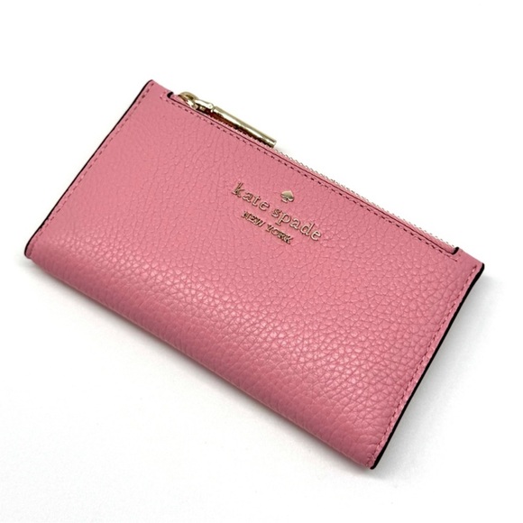 kate spade Handbags - Kate Spade Leila Small Slim Bifold Wallet Pink